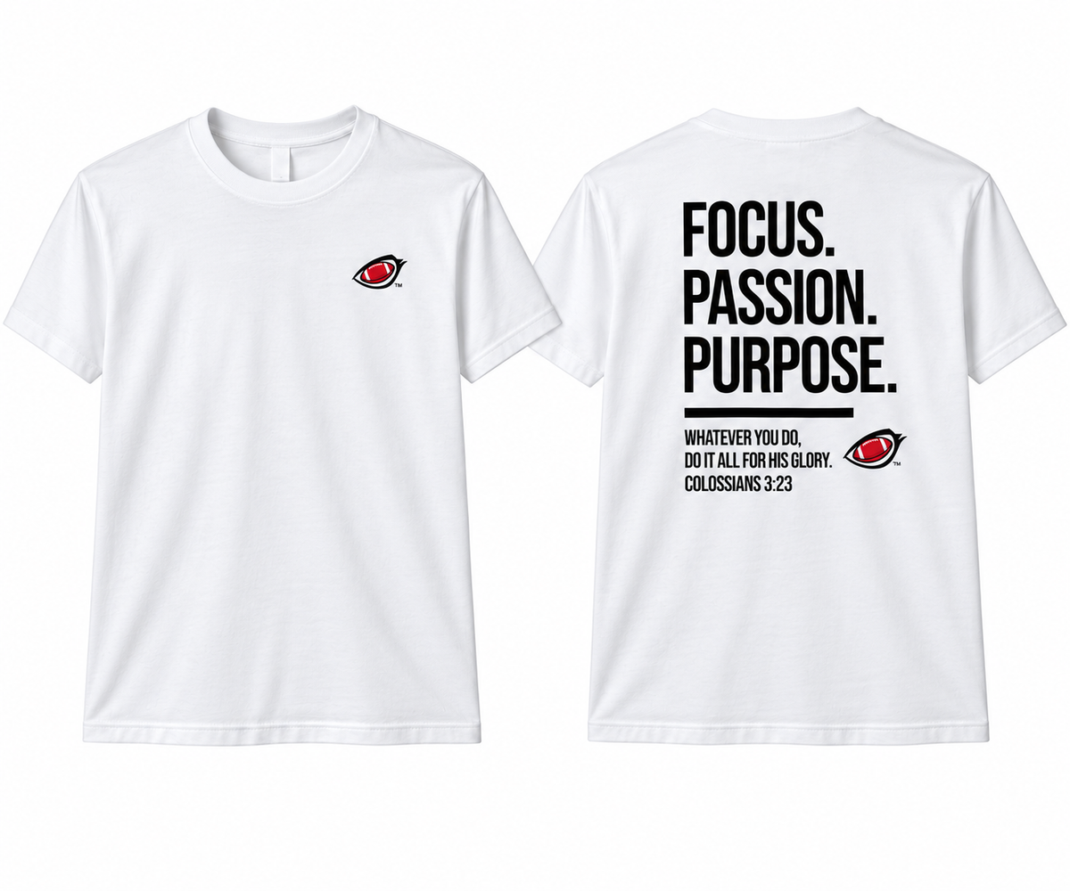 EYEBALL Basketball Lashes FOCUS White T-shirt