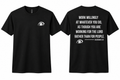 EYEBALL Volleyball Faith Work Willingly Black T-shirt