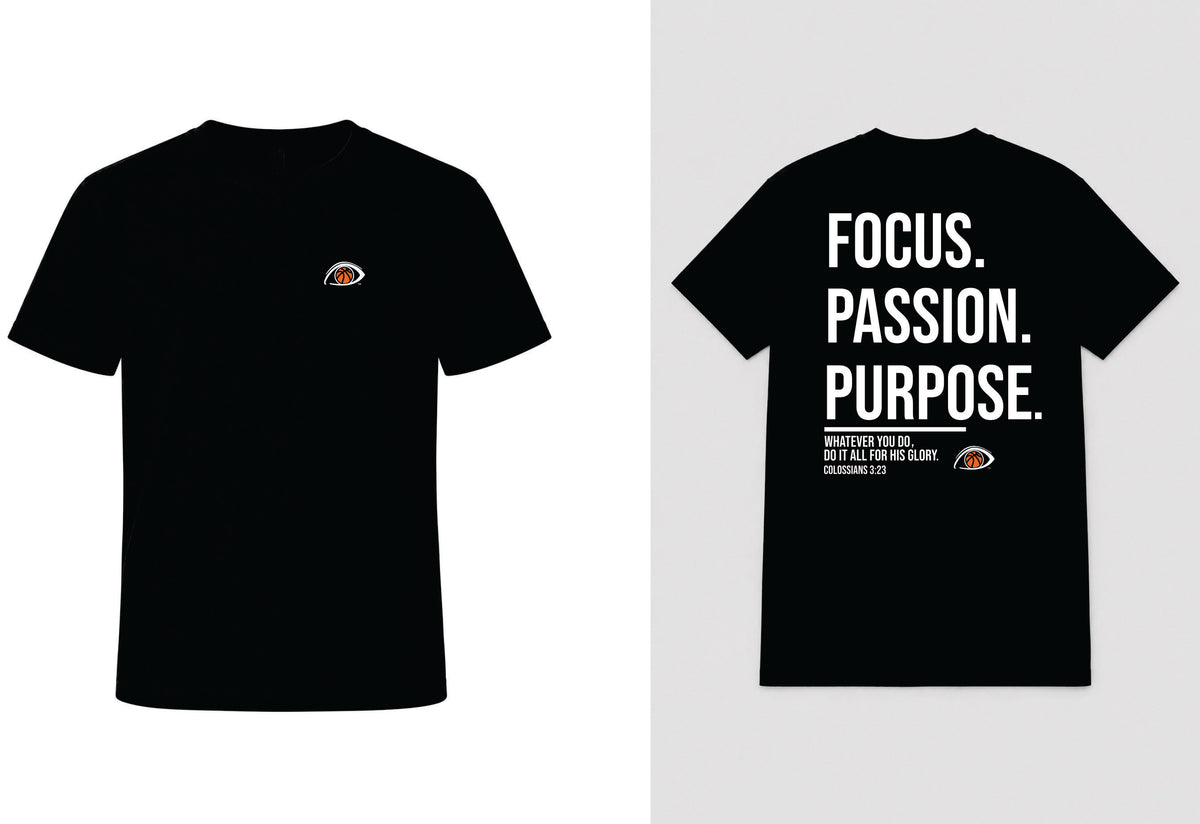 EYEBALL Basketball Faith FOCUS Black T-shirt