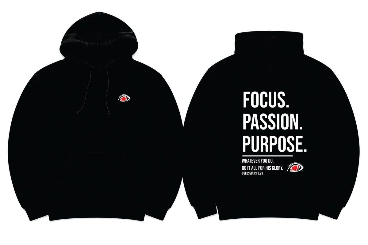 EYEBALL Football Faith FOCUS Black Hoodie