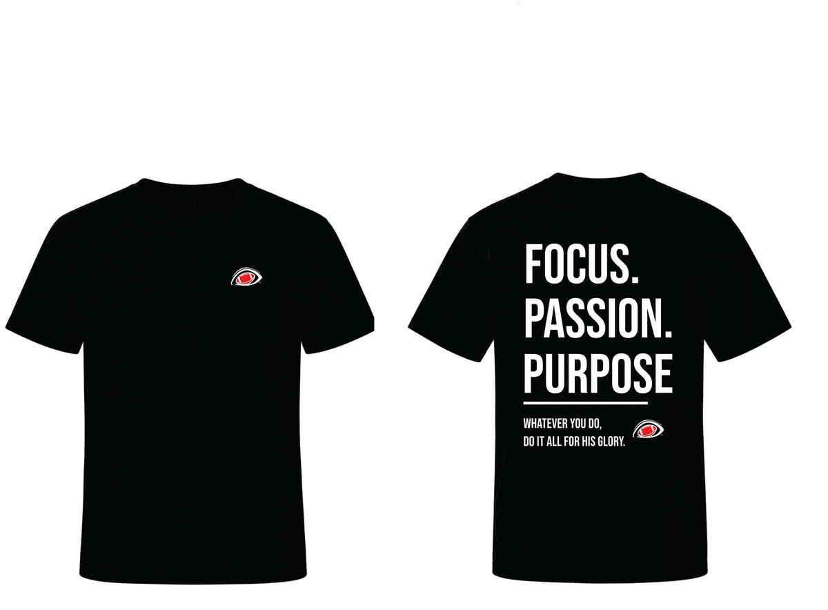 EYEBALL Football FOCUS Black T-shirt