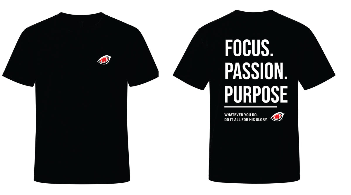 EYEBALL Football Lashes FOCUS Black T-shirt