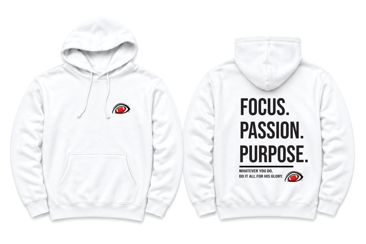 EYEBALL Football FOCUS White Hoodie