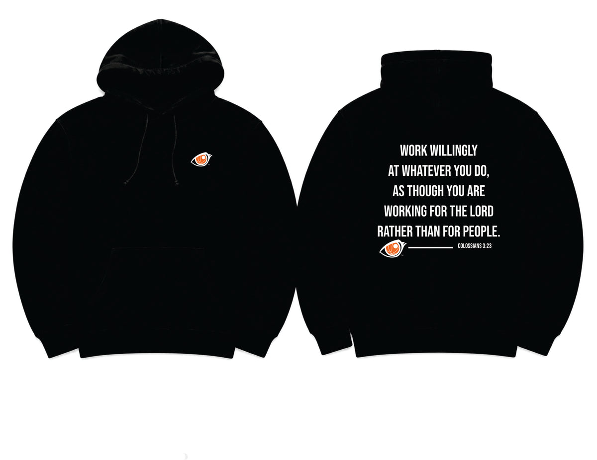 EYEBALL Football Lashes FOCUS Black Hoodie