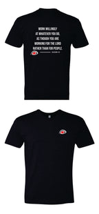 EYEBALL FOOTBALL Work T-shirt