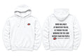 EYEBALL Football Work Willingly White Hoodie