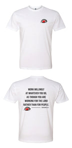 EYEBALL FOOTBALL Work T-shirt