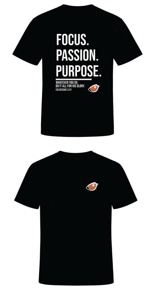 EYEBALL Basketball Faith FOCUS Black T-shirt
